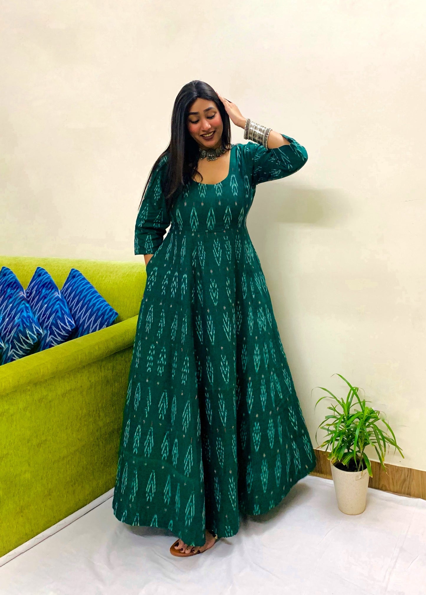 Sharwari Green Anarkali