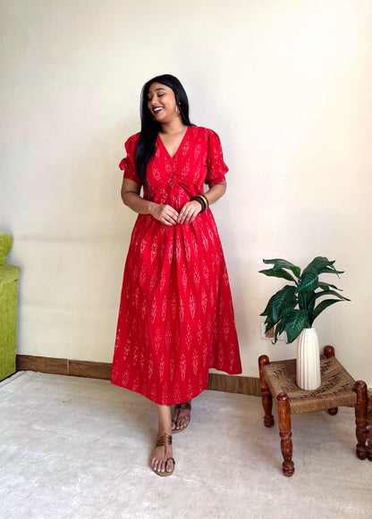 Naziya Red Maxi Dress