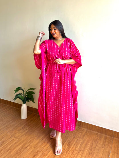 Gulabi Katha Kaftan