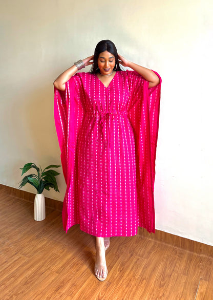 Gulabi Katha Kaftan