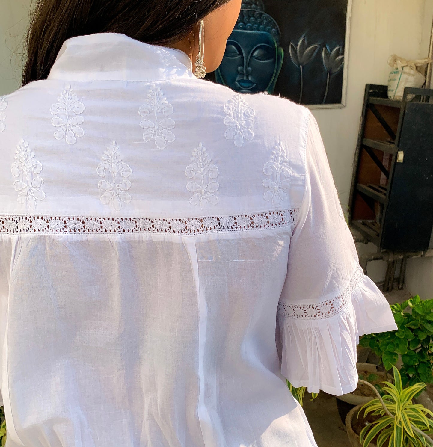 Shirin Asymmetrical Chikankari Kurta