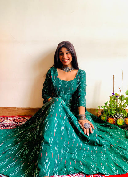 Sharwari Green Anarkali