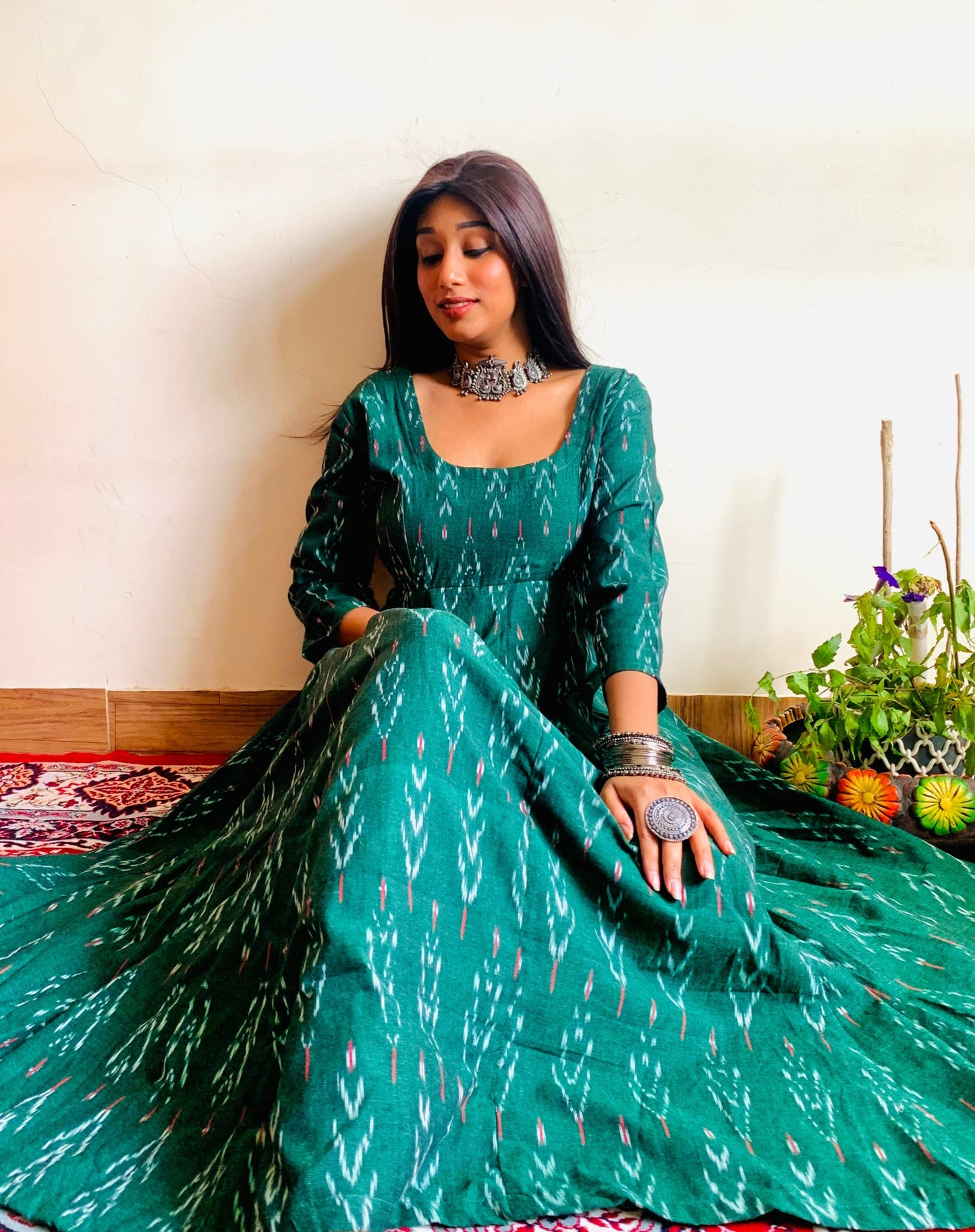 Sharwari Green Anarkali