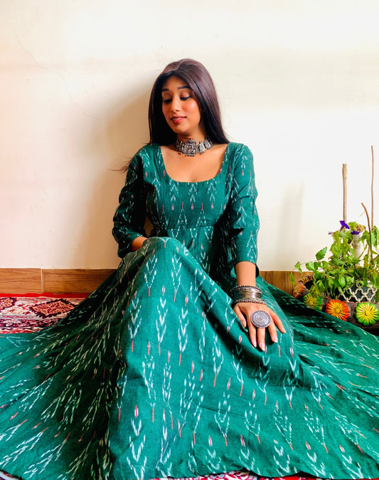 Sharwari Green Anarkali